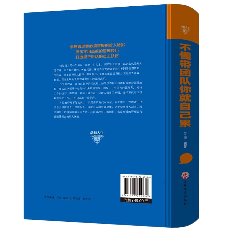 正版 不懂带团队你就自己累 企业管理书籍 中层领导管理技巧方法 管理员工队伍的技巧方法培训心理学营销销售团队说话技巧