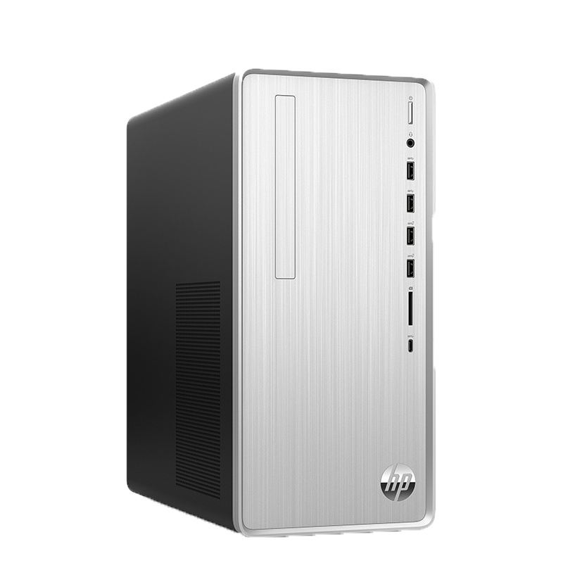 惠普(HP)小星TP01-112rcn 高性能娱乐家用商务高效办公 行业 单位采购台式电脑主机(赛扬G5905 4G内存 256GSSD )银色