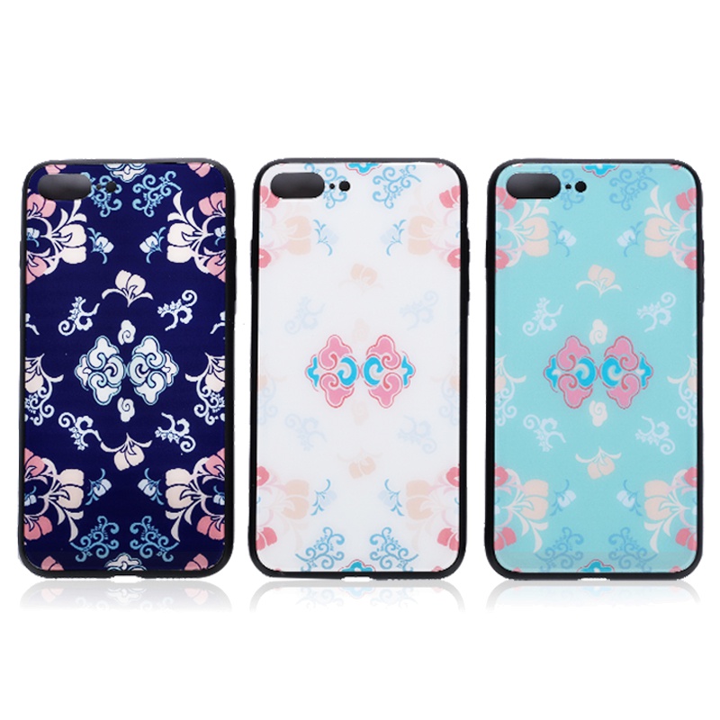 颐和园|美图系列●手机壳 铃兰祥云保护壳iPhone7/8/7P/8P/X/T9 石绿