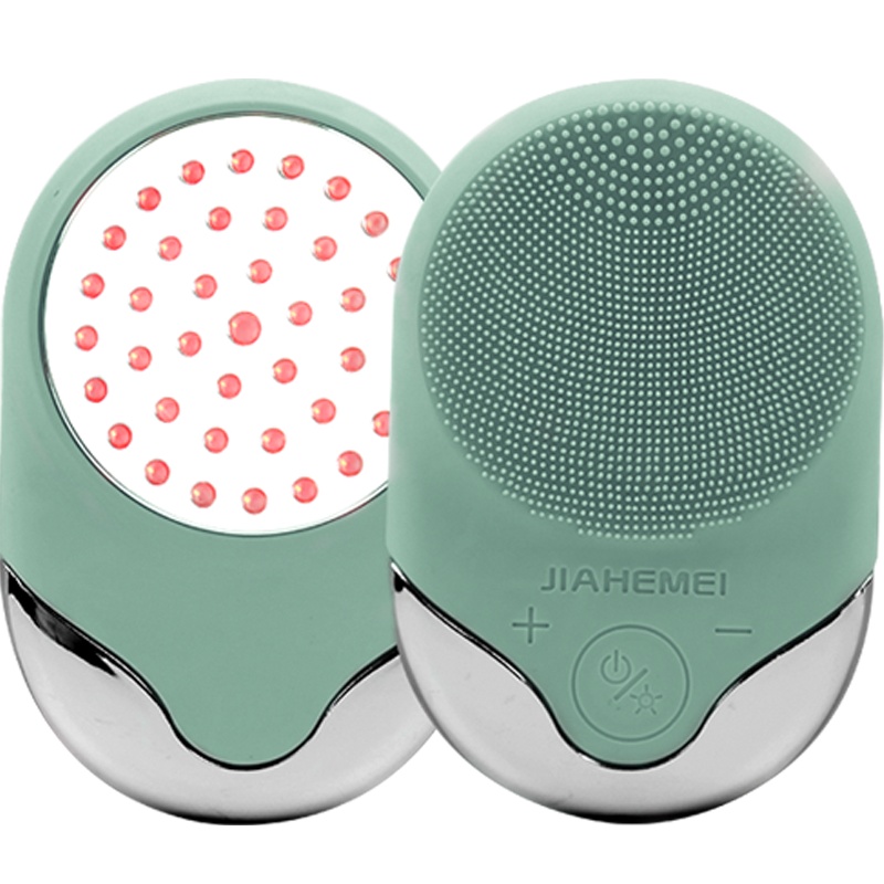 佳禾美光子嫩肤洗脸仪电动硅胶洁面仪器洗面毛孔清洁神器美容机 HM-C101 绿色