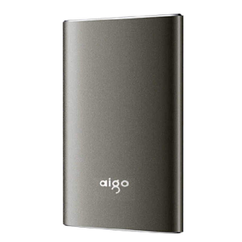 爱国者(aigo)S01 1TB USB3.0 黑色 固态(PSSD)移动硬盘 金属抗震防摔 名片大小