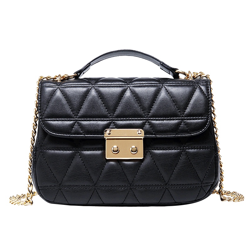 texwood菱格小香风单肩链条包斜跨包女包