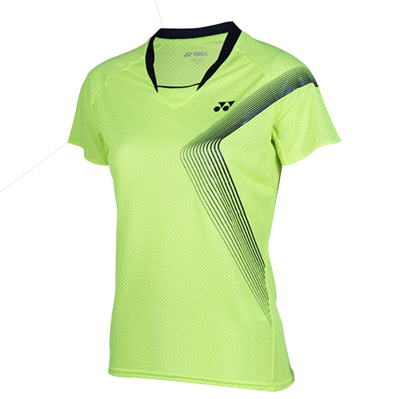 尤尼克斯YONEX羽毛球服运动T恤透气速干情侣男款110027BCR