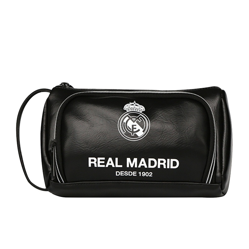 皇家马德里Realmadrid官方正品时尚男女士多功能休闲包运动户外训练商旅旅行手拿钱包黑色