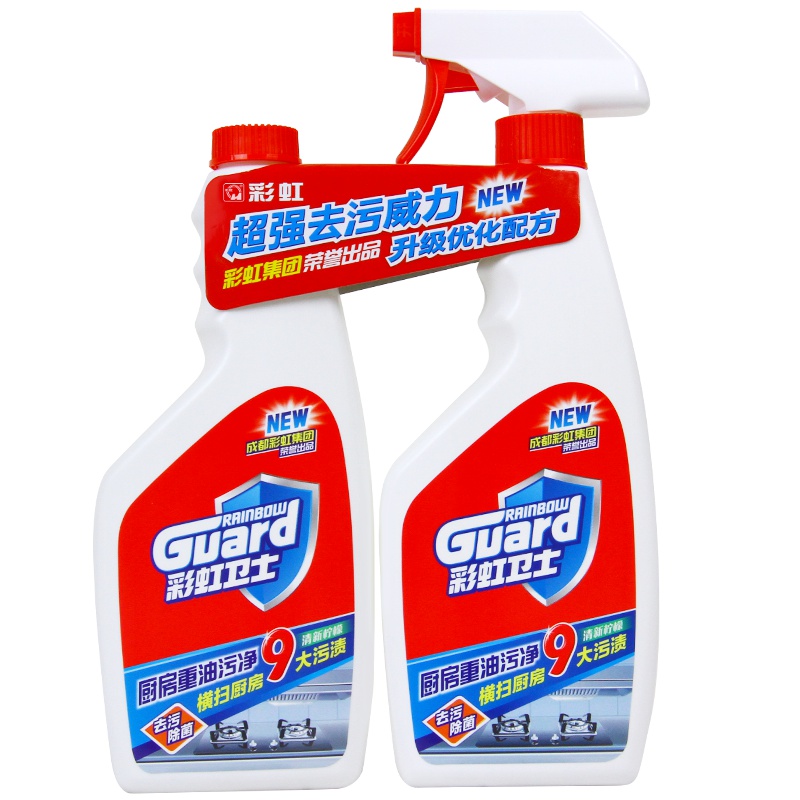 彩虹(RAINBOW)厨房重油污净套装清洁剂强力去油污去油除油剂抽油烟机清洗剂R6703