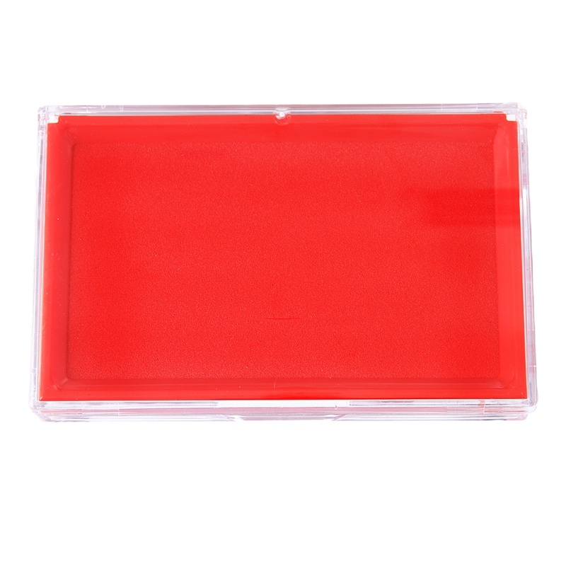 得力 9864 快干方型印台 137*88mm 红色 (个)