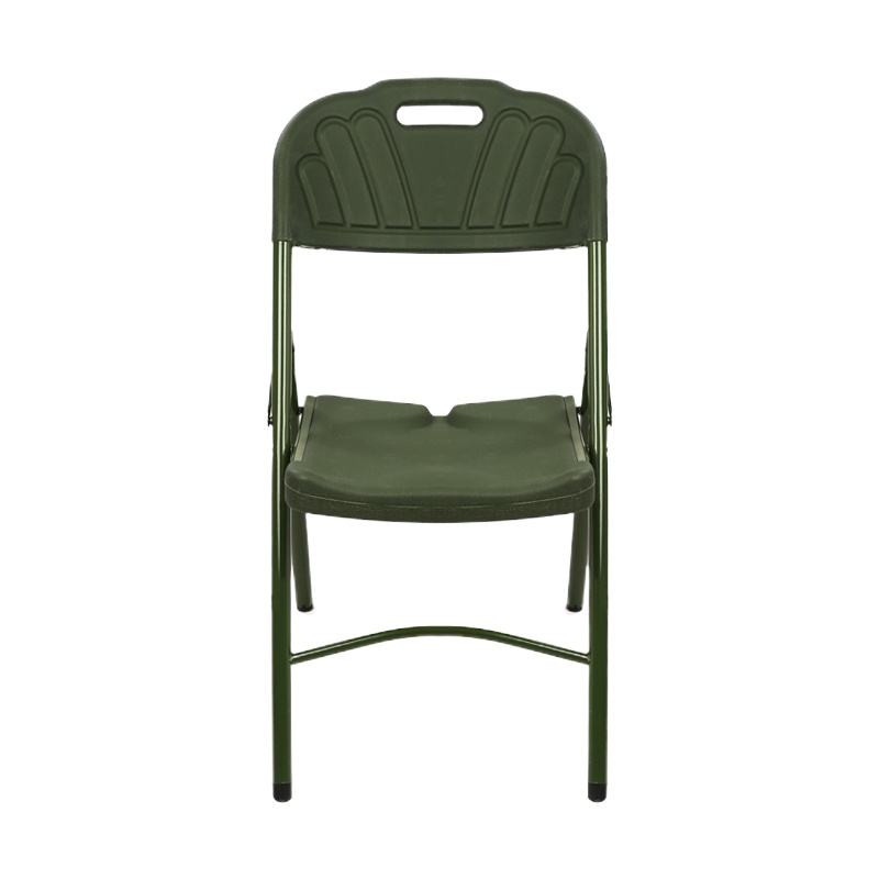 迪恪赛威(DI KE SAI WEI)桌椅便携式折叠椅 军绿吹塑椅子户外休闲沙滩会议椅 吹塑折叠椅