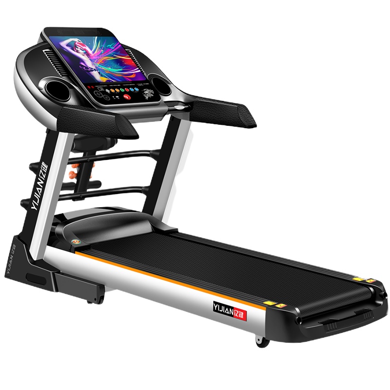 [电动坡度]亿健(YIJIAN)家用跑步机折叠室内健身 家用可折叠健身器材跑步机9009D