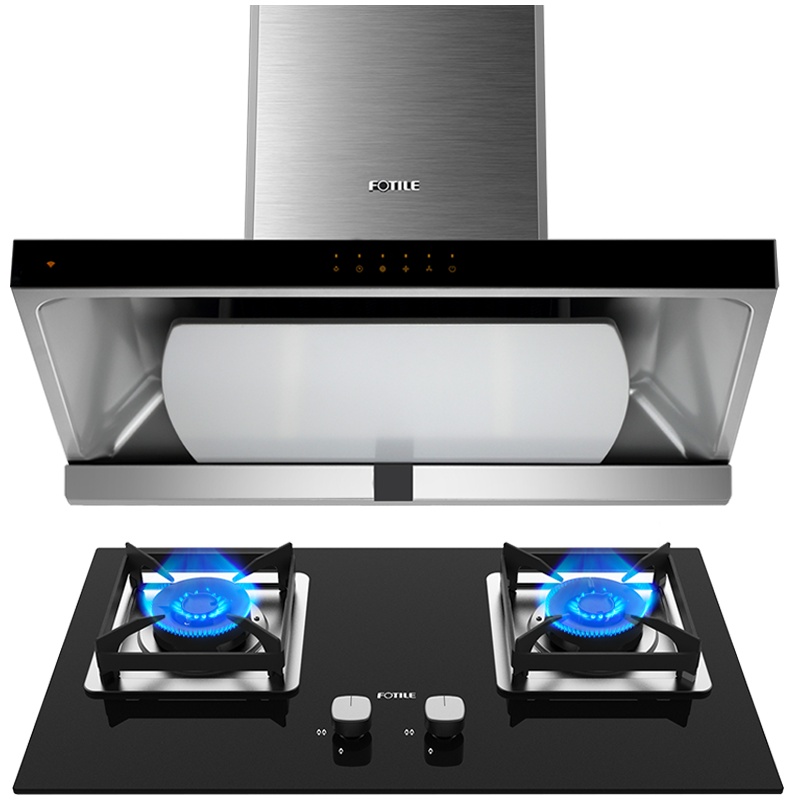 方太(FOTILE)EMD17T.S+HT8BE.S油烟机 欧式下潜环吸苏宁智控抽油烟机燃气灶烟灶套餐天然气/液化气