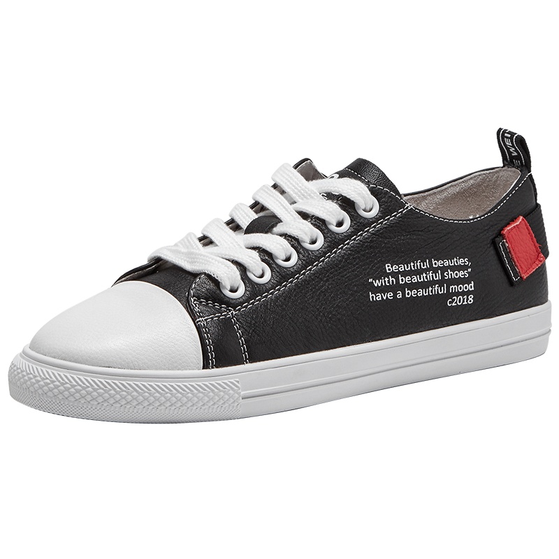 热风女士系带休闲鞋