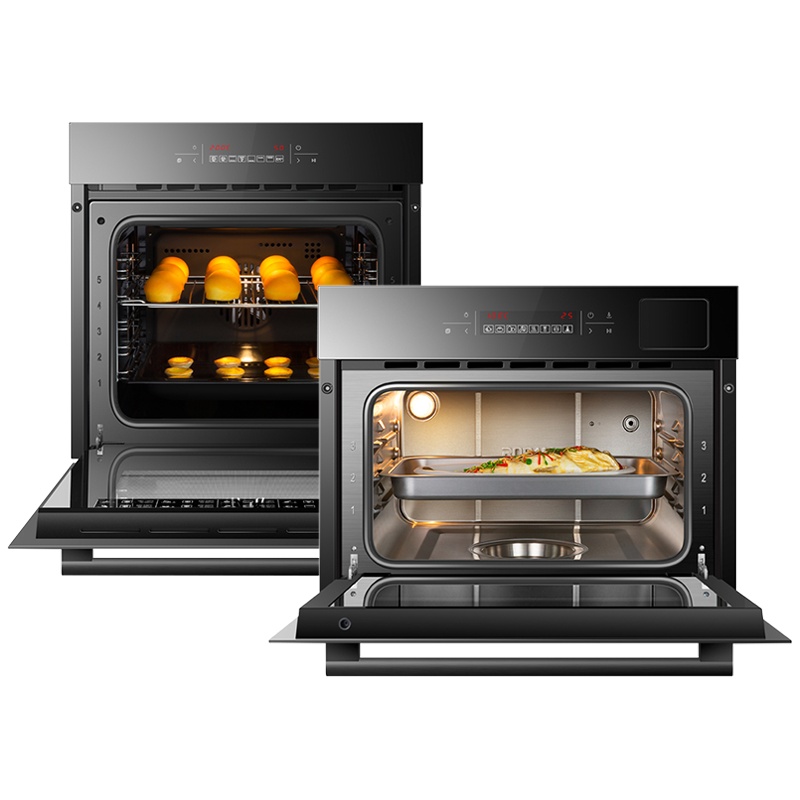 老板(ROBAM)S273+R073 嵌入式电蒸箱+烤箱组合套装电蒸烤箱 多功能家用蒸汽炉 超大容量热风循环 1°精控