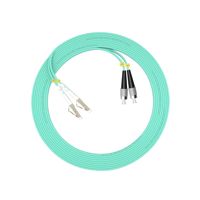 千天(QANTOP)光纤跳线 电信级光纤熔接收发器尾纤 光端机适用 LC-FC多模双芯OM3- QT-GXTX296