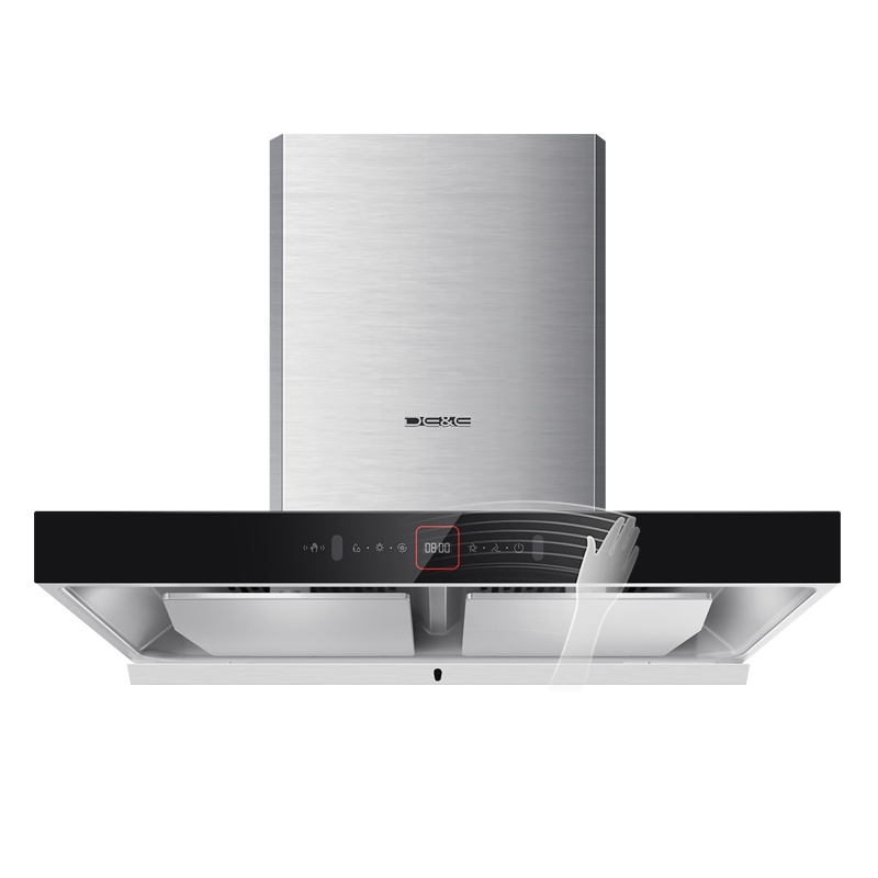 德意(DE&E)T8系列1000Pa大风压 24m³大吸力欧式烟机 挥手自清洁 双腔近吸抽油烟机CXW-268-838A