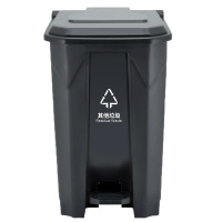 工霸（GONGBA）灰色其他垃圾桶 脚踏垃圾桶 带内盖