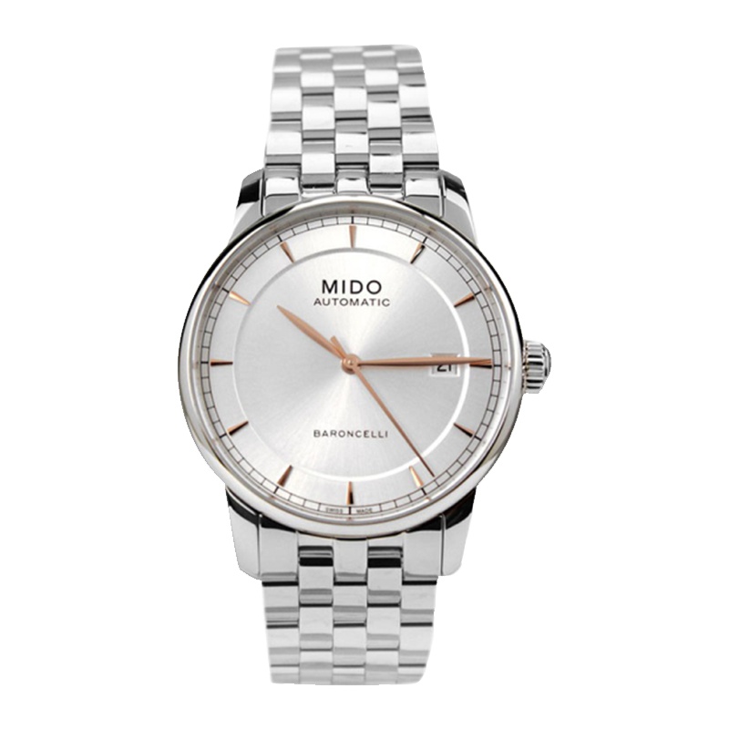 美度(MIDO)瑞士手表 贝伦赛丽系列钢带瑞士机械男表