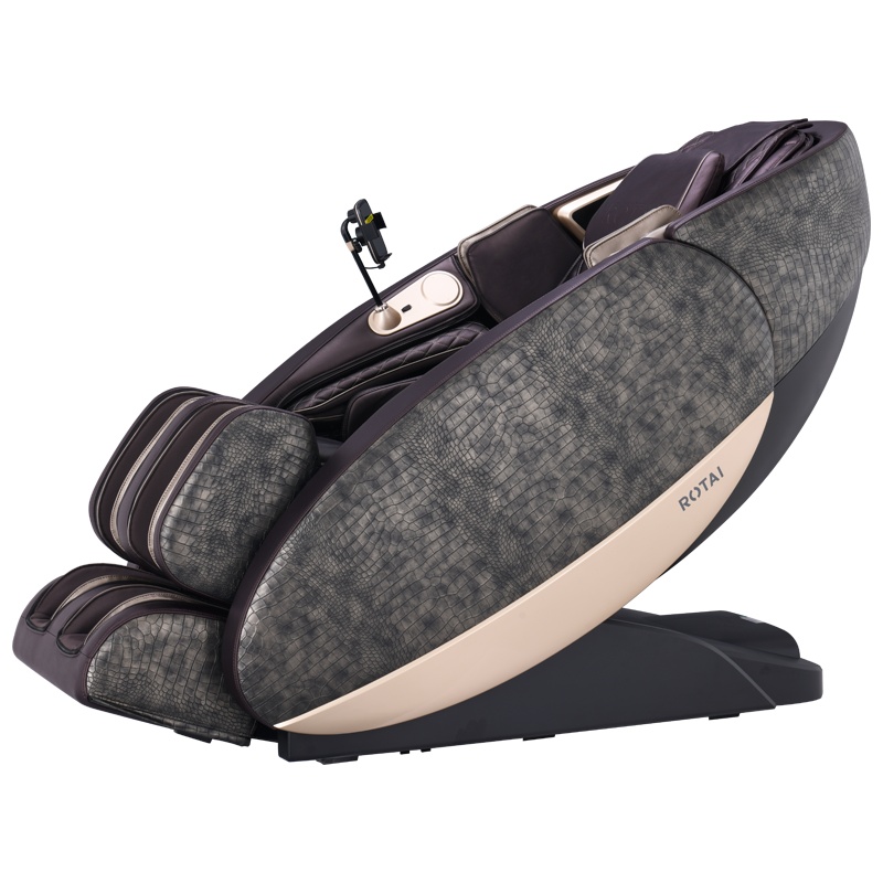 荣泰(ROTAI)按摩椅RT7708S家用全身多功能蓝牙音响揉捏按摩足底刮痧多部位热敷豪华太空舱零重力全自动电动按摩沙发