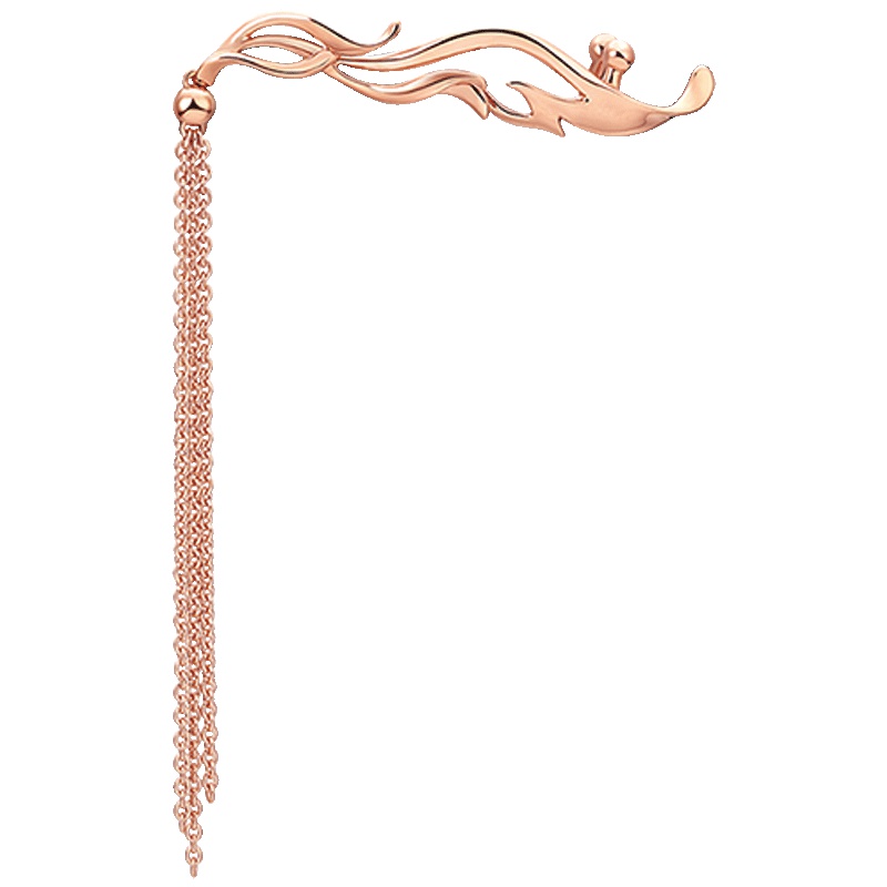 schl-MONOLOGUE精灵左耳耳挂18k金森系耳环女超仙单只生日礼物