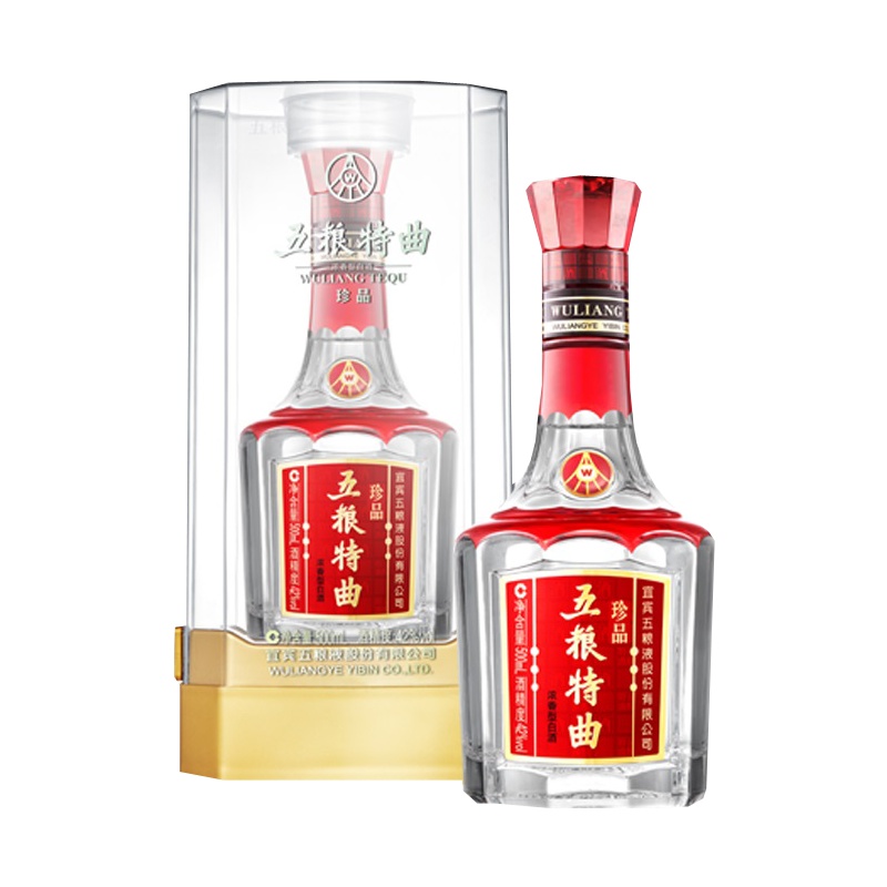 五粮液 股份出品 五粮特曲 珍品 42度 浓香型白酒 500ML单瓶装