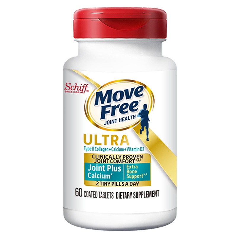 [效期至21年9月底]美国进口MoveFree益节UC2速效骨胶原蛋白 维生素D3 钙片青少年成人维骨力中老年补钙护软骨