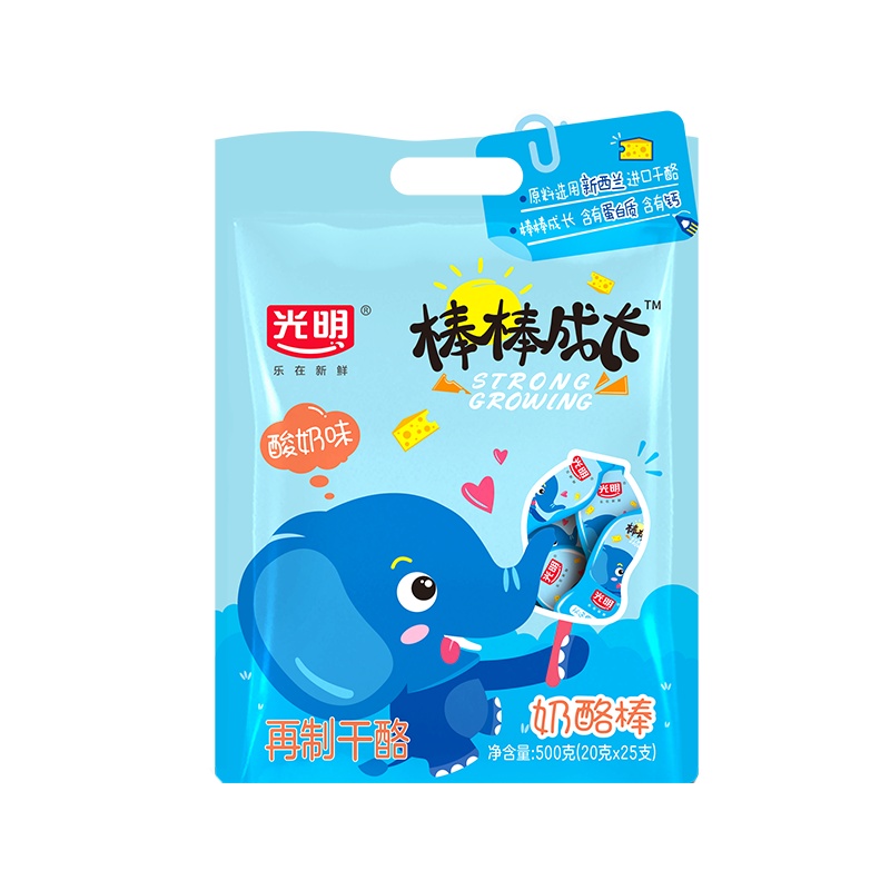 光明 棒棒奶酪 宝宝零食儿童婴儿点心进口奶源点心类零食 酸奶味440g（共22支）