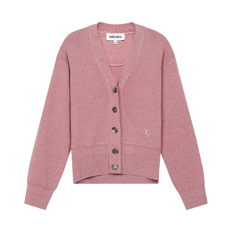 高田贤三 KENZO 女士 羊毛/棉针织衫开襟衫FB5 2CA554 3AB