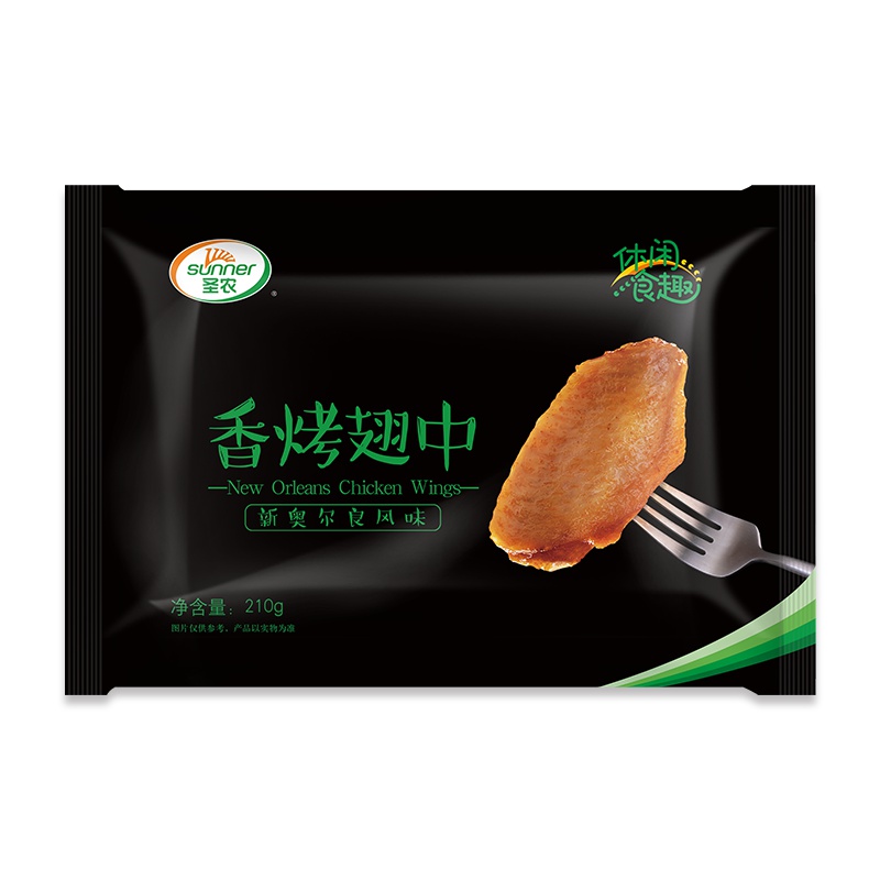 圣农香烤翅中(新奥尔良风味)210g