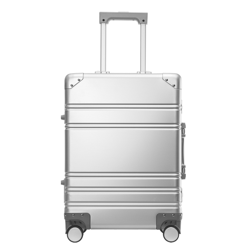 银座全金属商务铝框行李箱万向轮铝镁合金旅行箱拉杆箱密码锁