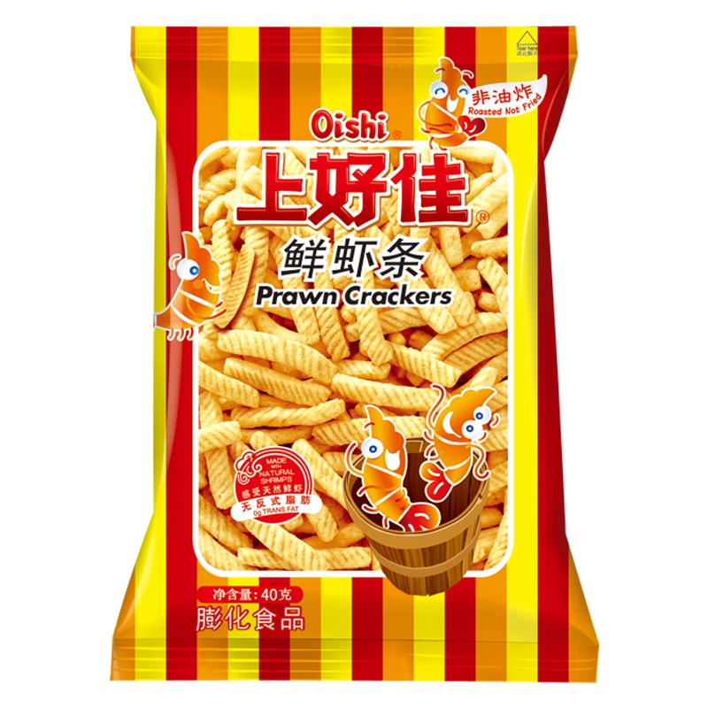 上好佳 鲜虾条 膨化食品 40g