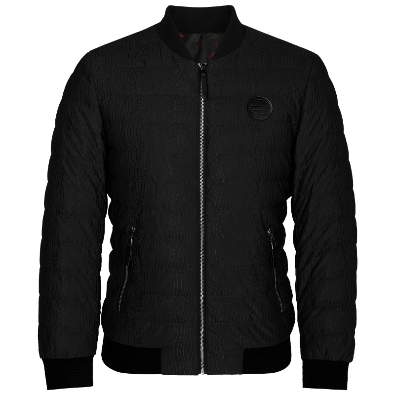 HODO红豆男装冬季 羽绒服中青年棒球领休闲鸭绒保暖舒适羽绒服外套男