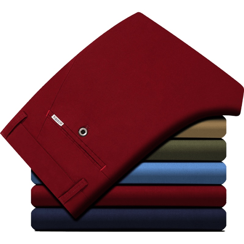 吉普战车(JIPUZHANCHE)2021年秋冬新款男装商务休闲裤男时尚高弹青中年运动工装裤男士休闲裤修身直筒长裤子