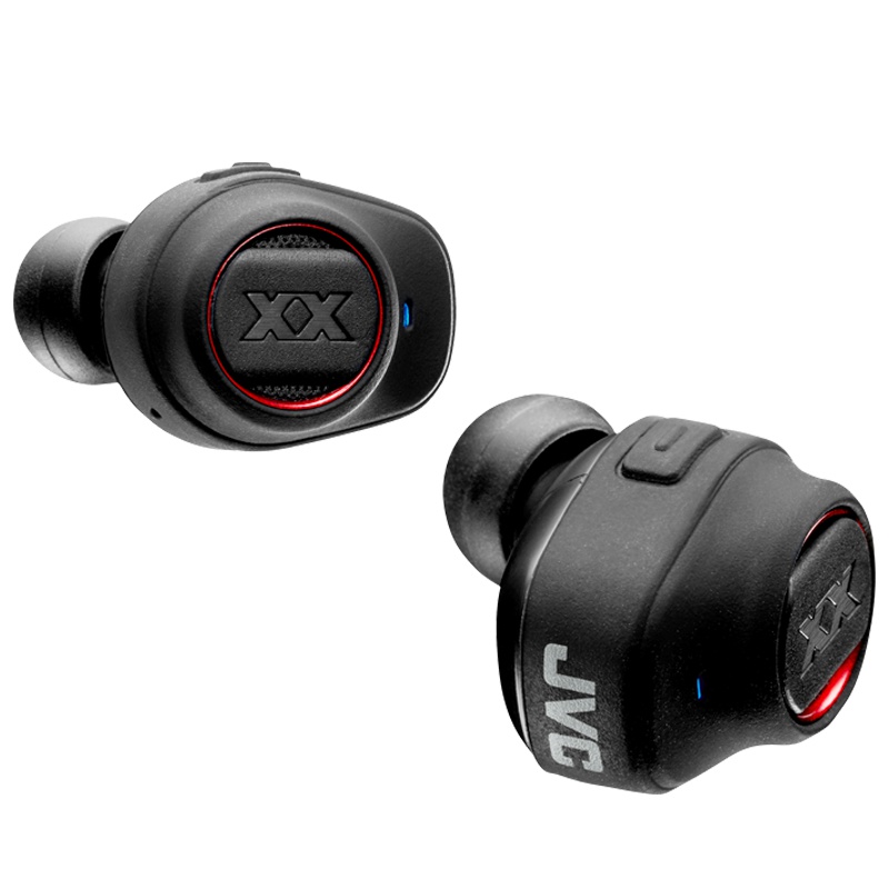 杰伟世(JVC) HA-XC70BT 双耳微型运动真无线蓝牙耳机迷你可接听电话跑步入耳式通用HIFI重低音防水 黑色