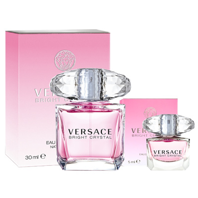 [李现推荐]范思哲VERSACE「礼物臻选」晶钻女士香水礼盒30ml+5ml 清新花果女友香