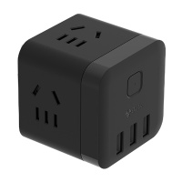 公牛大小魔方usb排插智能迷你多功能手机快充插线板桌面立式插排插座加长延长线3米5米拖线板旅行充电器 不带线款