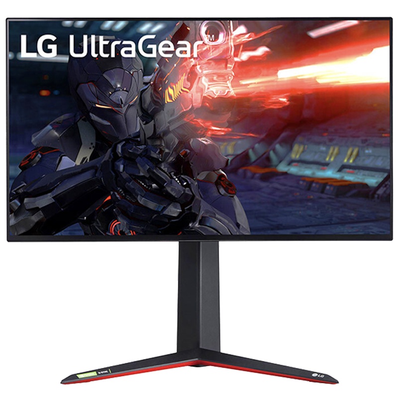 LG 27英寸 4K 144Hz NanoIPS 1ms(GTG)HDR600 G-SYNC技术 四面窄边 游戏 电竞显示器 27GN950 -B