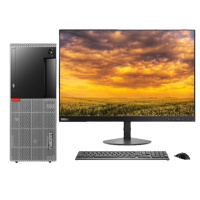 联想 ThinkCentre E76X台式电脑 21.5寸显示器 i7-9700 8G 1T 2G独显 定制
