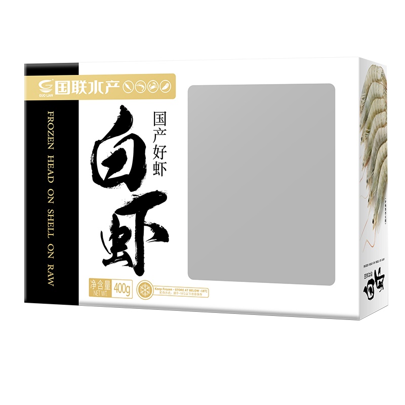 国联国产白虾 50/60 400g