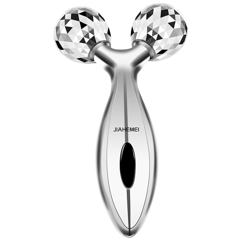 佳禾美瘦脸神器滚轮瘦脸仪脸部按摩器V脸美容仪器 HM-M14 银色