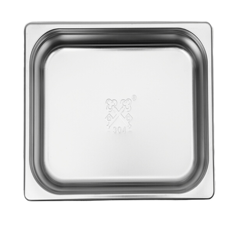 不锈钢份数盆 自助餐盘方盆分数盆菜盒分餐盆