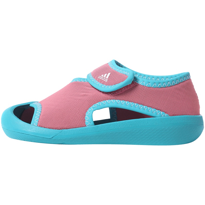 adidas阿迪达斯婴童凉鞋休闲运动鞋 BY2240 BY2240简单粉+能量蓝+白