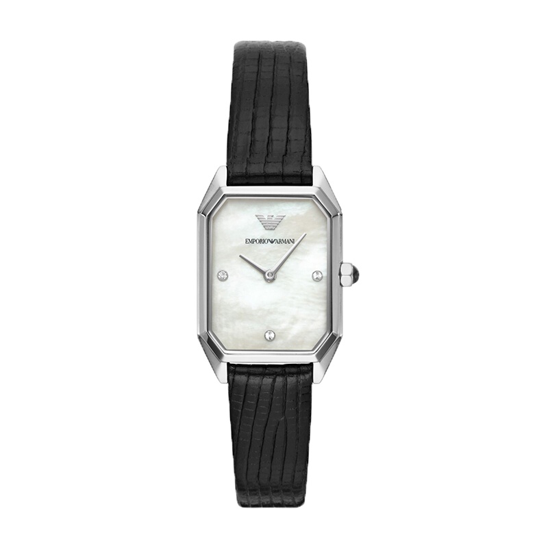 阿玛尼(Armani)手表石英皮带女表新款小方盘时尚女士腕表
