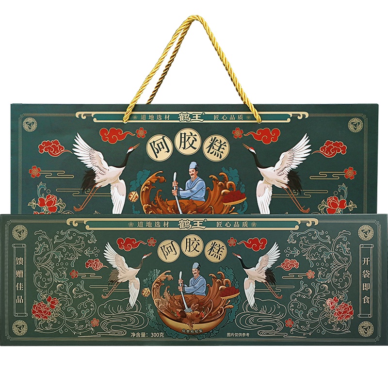 鹤王阿胶糕即食纯手工山东阿胶非固元糕正品女士ejiao膏