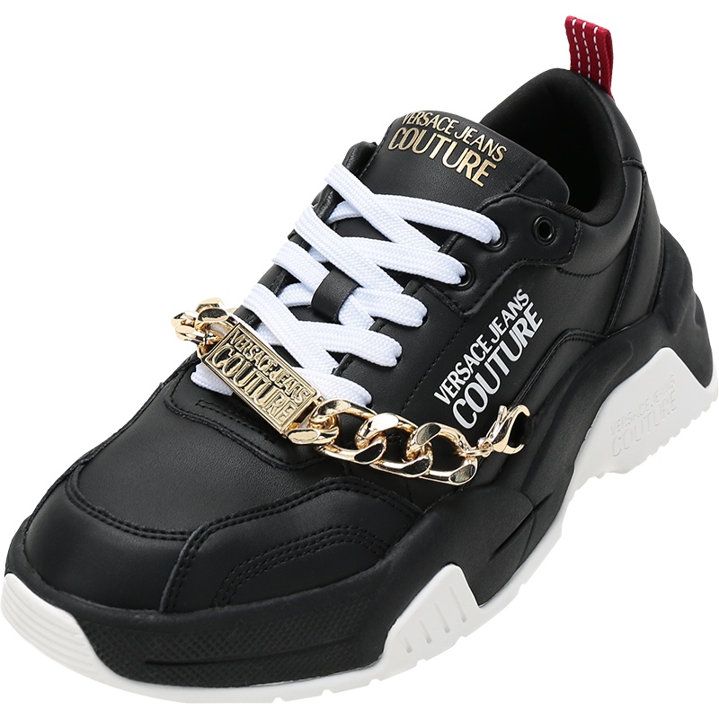 VERSACE JEANS COUTURE 范思哲 男士 皮革系带休闲运动鞋 E0YWASF4 71957