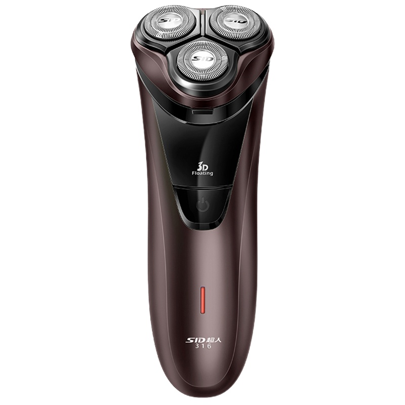 超人(SID)RS316电动剃须刀三刀头浮动式充电式男士胡须刀刮胡子刀 单个装
