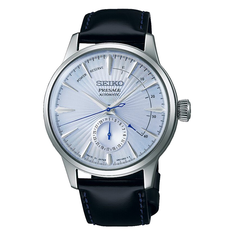 精工(SEIKO)日韩品牌 机械表 男 休闲商务皮表带男士手表SSA343J1