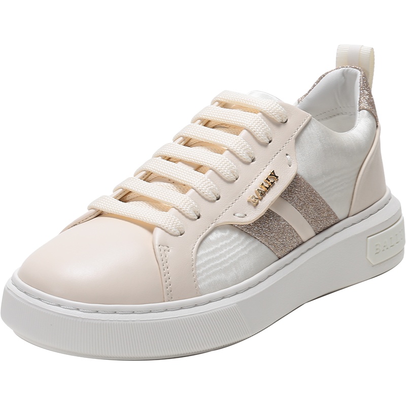 BALLY 巴利 女士 织物配皮系带休闲运动鞋MAXIM T W