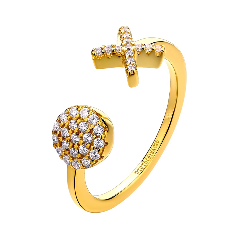 DTOTO S925银日韩版个性表情食指戒指尾戒