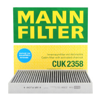曼牌(MANNFILTER)活性炭空调滤清器CUK2358(雅阁/思域/CR-V/杰德/思铂睿/奥德赛歌诗图艾力绅H6)
