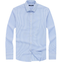 YOUNGOR/雅戈尔男士商务休闲新品蓝色长袖衬衫221HKY