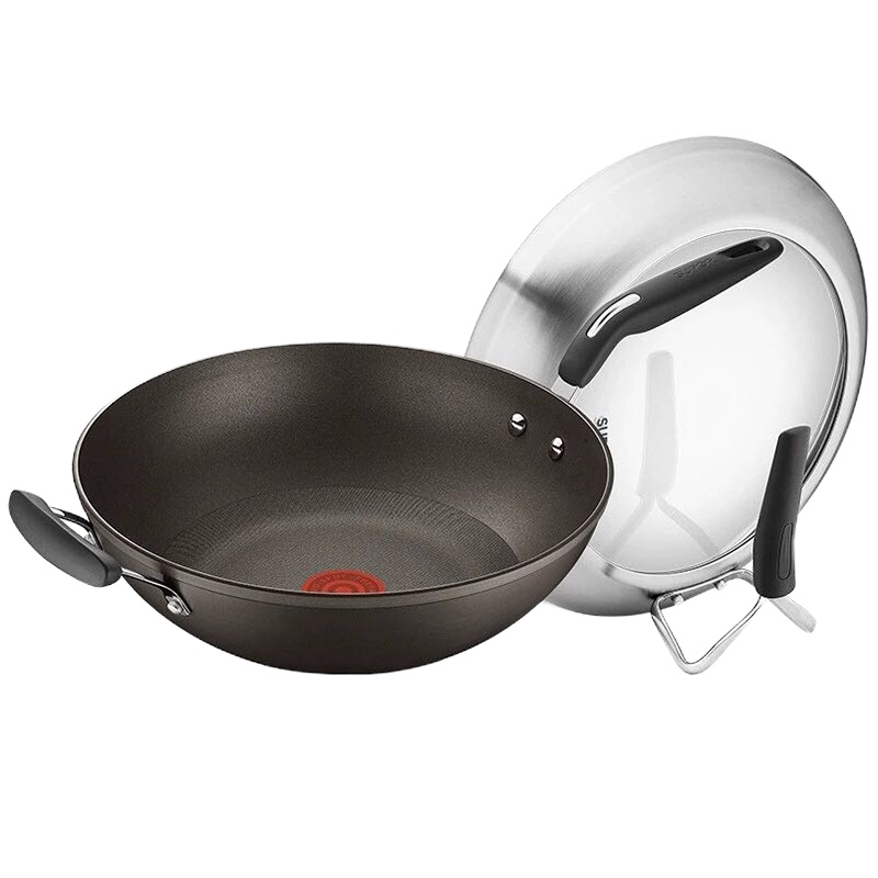 苏泊尔(SUPOR)炒锅 PC32HA1 火红点4代家用不粘锅炒菜锅 燃气电磁炉适用