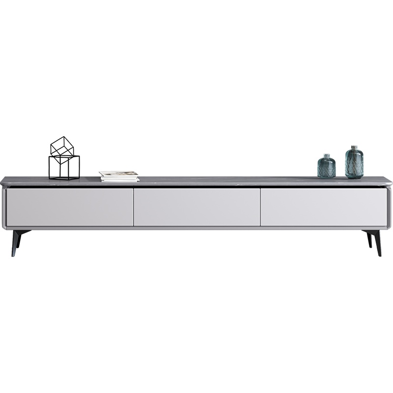 米括(MIKUO)意式极简视听柜轻奢岩板茶几电视柜组合客厅家具现代简约电视机柜小户型地柜